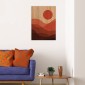 ambientazione wood art desert sunset