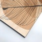 dettaglio wood art leaves black color 03