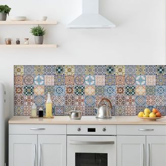 Room adhesive backsplash seville azulejos
