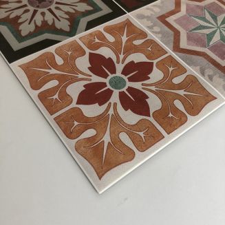 detail vinyl runner sicilian tiles