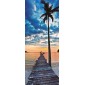 Grafica Rivestimento per porta Tramonto sul Mare 83x210 cm