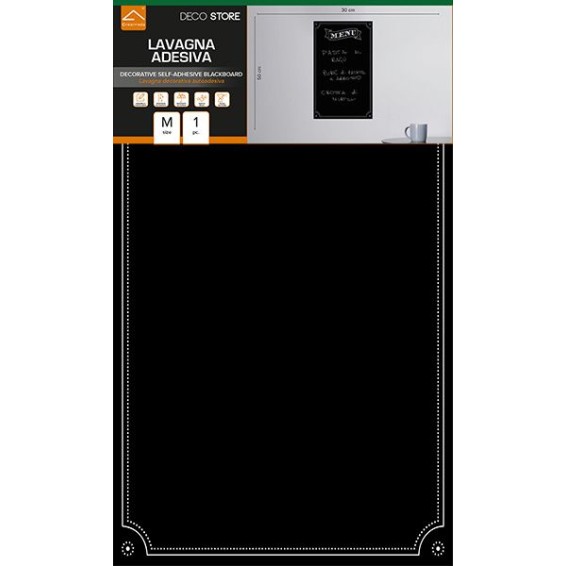 Confezione Lavagna Adesiva Menu 30x50 cm