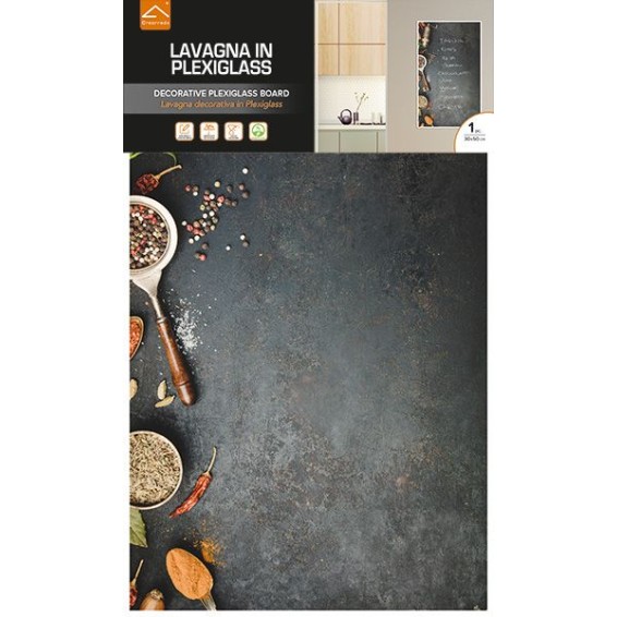 Confezione Lavagna in Plexiglass Coffee Grinder 30x50 cm