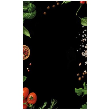 Grafica Lavagna in Plexiglass Tomatoes and Basil 30x50 cm