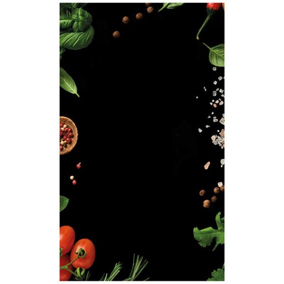 Grafica Lavagna in Plexiglass Tomatoes and Basil 30x50 cm