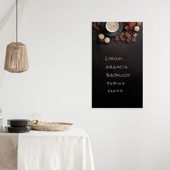 Ambientazione Lavagna in Plexiglass Chocolate