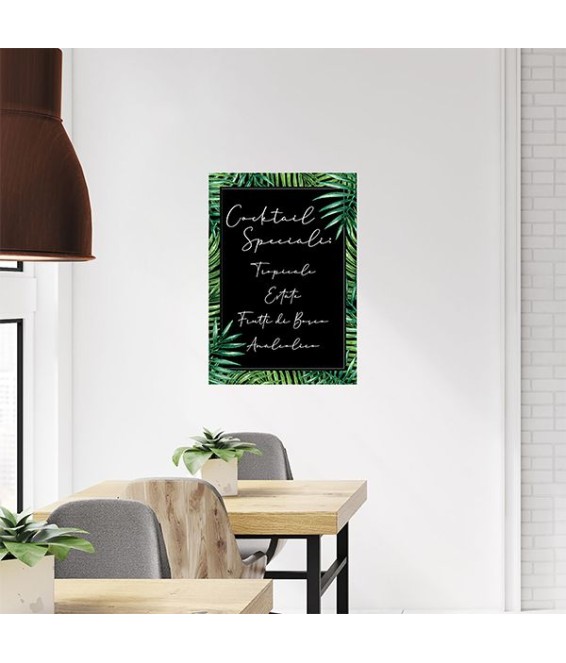 Ambientazione Lavagna Adesiva Tropical