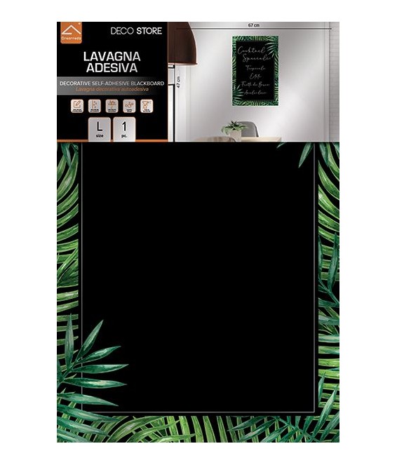 Confezione Lavagna Adesiva Tropical 47x67 cm