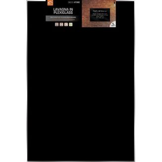 Confezione Lavagna in Plexiglass Black 48x72 cm