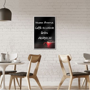 Ambientazione Lavagna in Plexiglass Coffee
