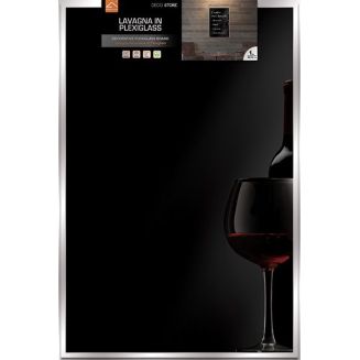 Confezione Lavagna in Plexiglass Wine 48x72 cm