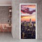 Ambientazione Rivestimento per Porta New York Sunset