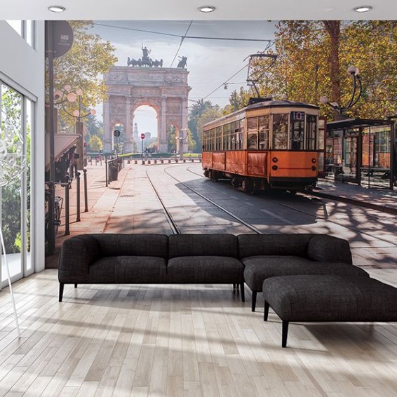 Ambientazione Fotomurale Milano