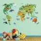 ambientazione prodotto adesivo per camerette world map
