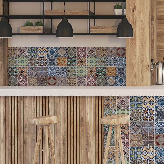 Adesivo per mobili e pareti Rivestimento Adesivo - Azulejos