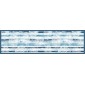 Grafica Passatoia in Vinile Blue Tropical 180x50 cm