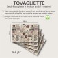 Qualità Set di 4 Tovagliette Coffee