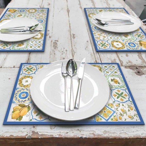Ambientazione Set di 4 Tovagliette Lemon