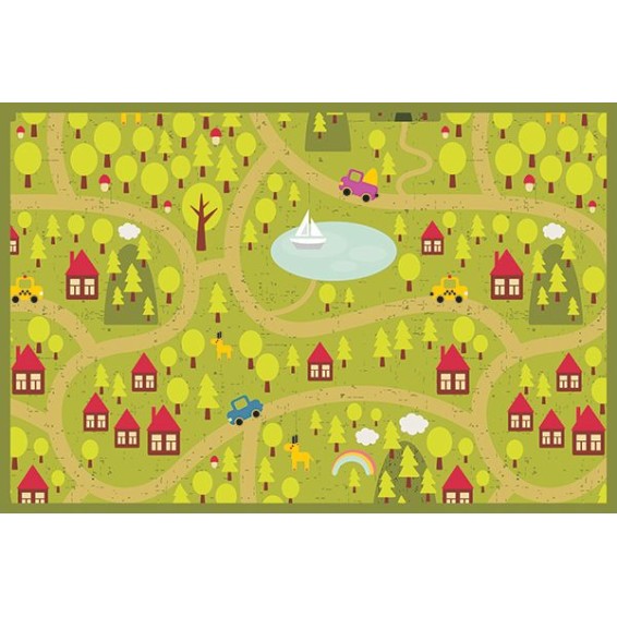 Tappeto antiscivolo Tappeto vinile soggiorno  Tappeto - In the Woods