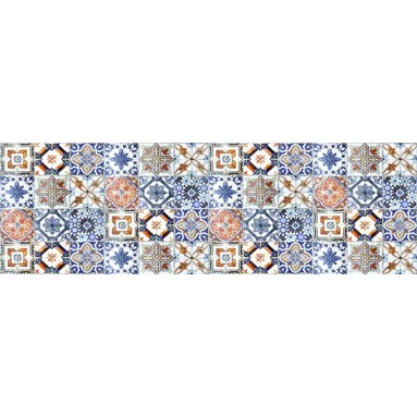 Grafica Paraschizzi Blue&Orange Tiles 190x60 cm