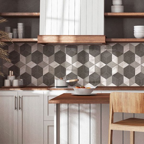 Ambientazione Paraschizzi Marble Cubes