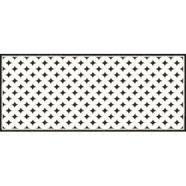 Grafica Passatoia in Vinile Seamless Monochrome 120x50 cm