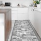 Ambientazione Passatoia in Vinile Slate Geometric Tiles