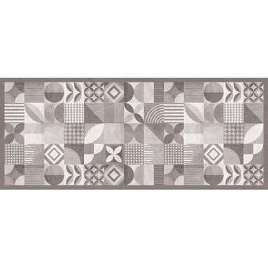Grafica Passatoia in Vinile Slate Geometric Tiles 120x50 cm