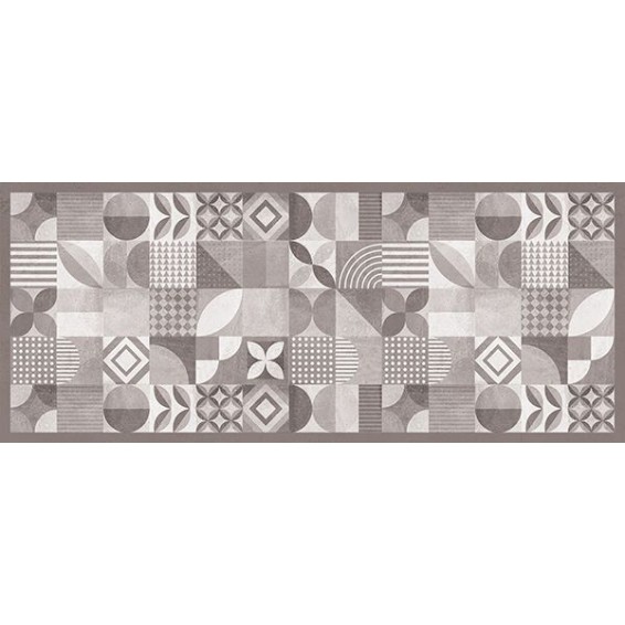 Grafica Passatoia in Vinile Slate Geometric Tiles 120x50 cm