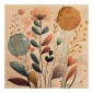 Grafica Wood Art Leaves Wildflowers