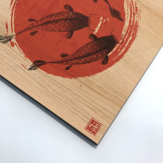 Dettaglio Wood Art Carps Ink