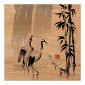 Grafica Wood Art Herons Ink
