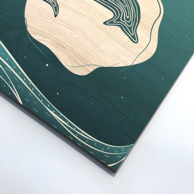 Dettaglio Wood Art Dolphin