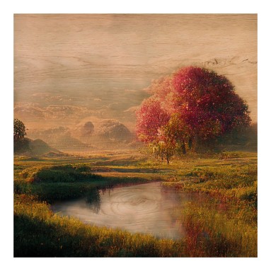 Grafica Wood Art Quite Landscape  