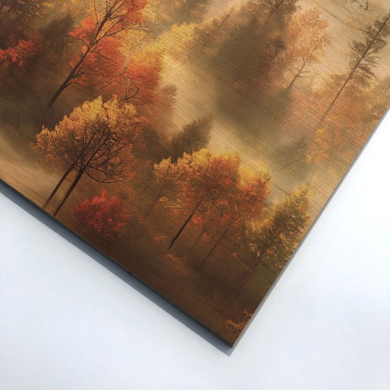 Dettaglio Wood Art Red Forest