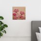 Room Wood Art Pink Flower