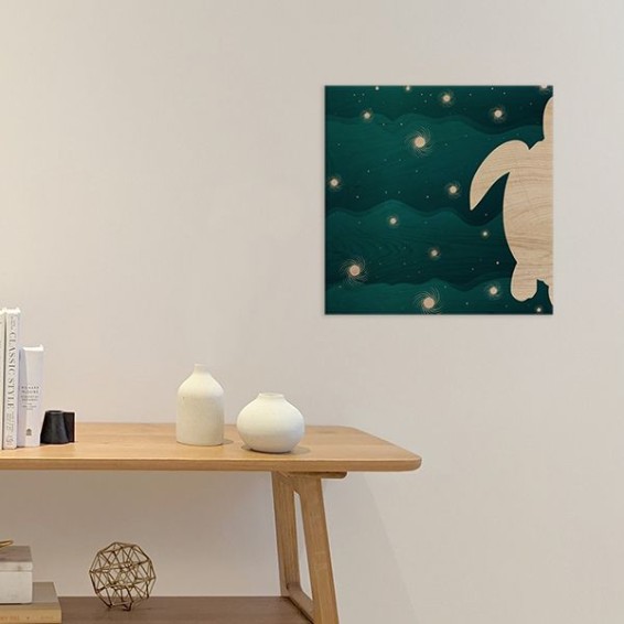 Ambientazione Wood Art Turtle