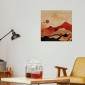 Ambientazione Wood Art Red Landscape