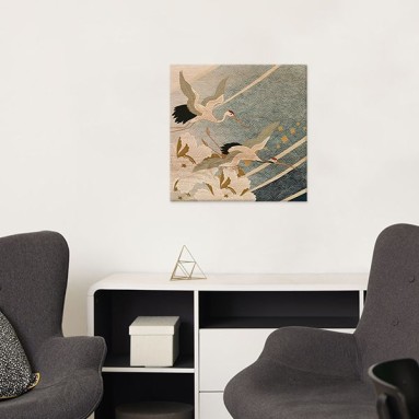 Ambientazione Wood Art Peony floral