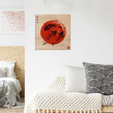 Ambientazione Wood Art Carps Ink