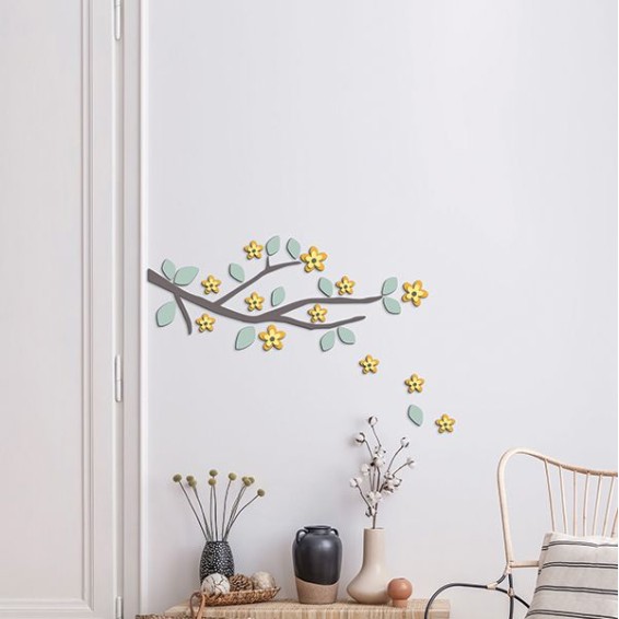 Decorazione adesiva in Foam 4mm - Decorazioni 3D - Yellow Branch