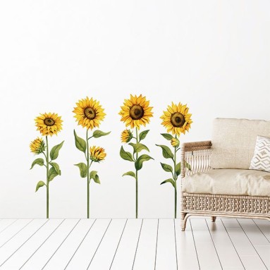 Adesivi in PVC Premium - Adesivo Murale - Sunflower