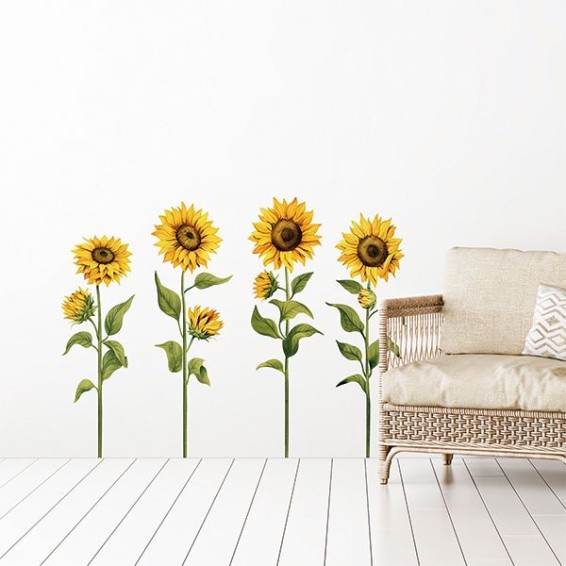 Adesivi in PVC Premium - Adesivo Murale - Sunflower