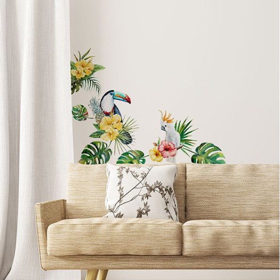 Adesivi in PVC Premium - Adesivo Murale - Tropical Birds