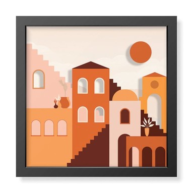 Quadro Plexiglas con cornice MDF - 3DArt - Architecture Stairs