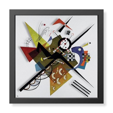 Quadro Plexiglas con cornice MDF - 3DArt - Kandinsky On white