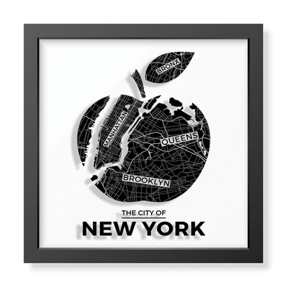 Quadro Plexiglas con cornice MDF - 3DArt - New York City