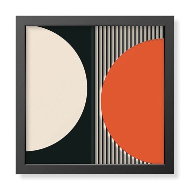 Quadro Plexiglas con cornice MDF - 3DArt - Red Minimal