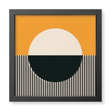 Quadro Plexiglas con cornice MDF - 3DArt - Orange Minimal