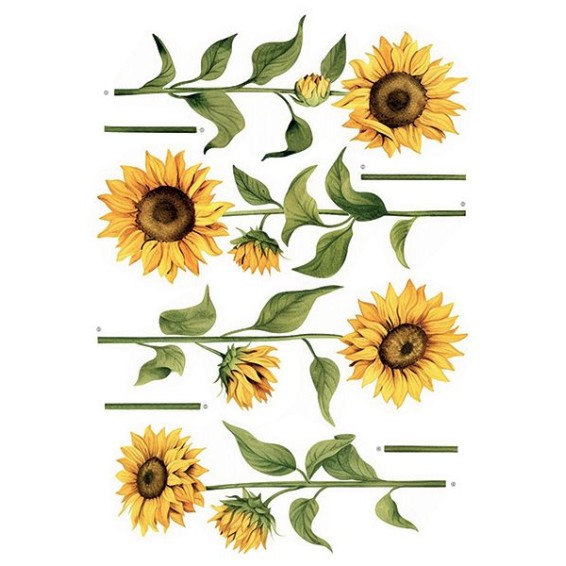  Decorazione adesiva per pareti - Adesivo Murale - Sunflower